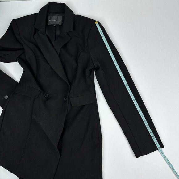 Endless Rose Women's Black Double Breasted Long Sleeve Blazer Romper Medium - Picture 16 of 16